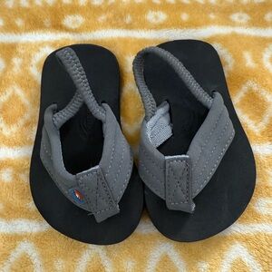 Rainbow Charcoal Kids Flip Flops